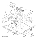 Part Location Diagram of WB02X20949 GE RETAINER INSLN TOP