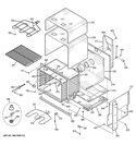 BODY PARTS Diagram and Parts List for JD630DF1WW  General Electric Range