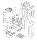 Part Location Diagram of WB02T10534 GE MAINBACK Assembly