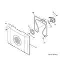 CONVECTION FAN Diagram and Parts List for PS950SF1SS  General Electric Wall Oven