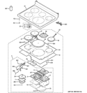 Part Location Diagram of WB30X38226 GE ELEMENT INDUCTION 2500W