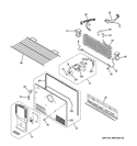 FREEZER SECTION Diagram and Parts List for GTH21GCEAWW  General Electric Refrigerator