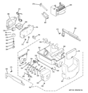 ICE MAKER & DISPENSER Diagram and Parts List for PSE26KSEEESS  General Electric Refrigerator