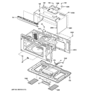 OVEN CAVITY PARTS Diagram and Parts List for CSA1201RSS03  Hotpoint Microwave
