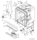 BODY PARTS Diagram and Parts List for GDF510PGD0BB  General Electric Dishwasher