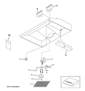 HOOD PARTS Diagram and Parts List for JN327FSA  General Electric Range Hood
