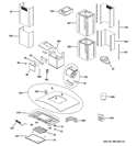 HOOD PARTS Diagram and Parts List for ZV925SL3SS  General Electric Range Hood