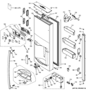 Part Location Diagram of WR12X20642 GE ARC HANDLE Assembly FF