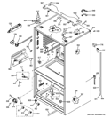 CASE PARTS Diagram and Parts List for DFE29JMDAES  General Electric Refrigerator