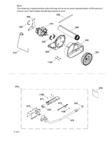 BLOWER & DRIVE ASM Diagram and Parts List for GFD45GSMK0WW  General Electric Dryer