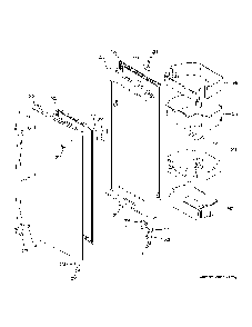 Fresh Food Door - Rh Diagram and Parts List for PYD22KBLMTS  General Electric Refrigerator