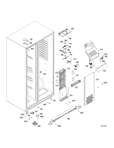 FZ SECTION Diagram and Parts List for GSRC5KLZAFBB  General Electric Refrigerator