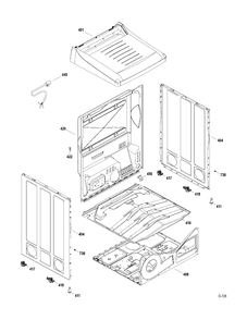 CABINET Diagram and Parts List for PTMP920GMWS0  General Electric Dryer