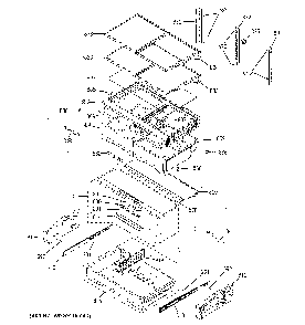Fresh food shelves Diagram and Parts List for CWE23SP3MFD1  General Electric Refrigerator
