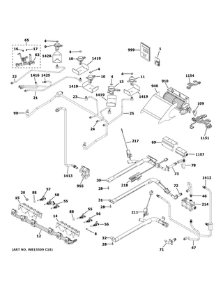 Part Location Diagram of 49-2000202 GE Pm Owners Manual