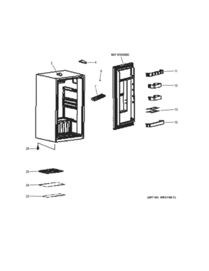 Part Location Diagram of WR01X28227 GE THERMOSTAT KNOB