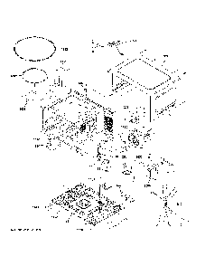 Oven Cavity Parts Diagram and Parts List for ZEB1227SL4SS  General Electric Microwave