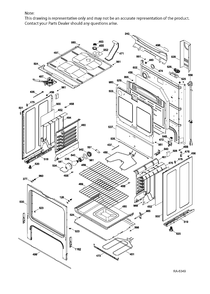 Part Location Diagram of WS01L12443 GE PANEL SIDE