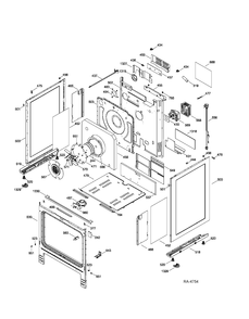 BODY PARTS Diagram and Parts List for PCGB910DET1WW  General Electric Range
