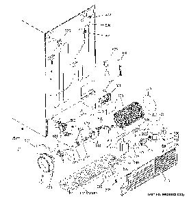 Machine compartment Diagram and Parts List for XSS23GGKRCWW  General Electric Refrigerator