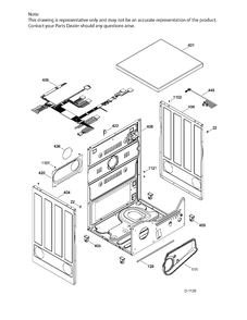 STRUCTURE Diagram and Parts List for PSKP333EB5WW  General Electric Dryer