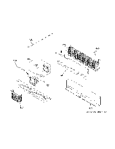 Freezer Section Diagram and Parts List for CFE28TP4MGW2  General Electric Refrigerator