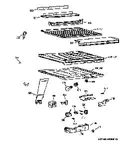 Compartment Separator Parts Diagram and Parts List for 36369267991  General Electric Refrigerator