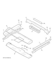 Cooling Fan Diagram and Parts List for PS950EF3ES  General Electric Range