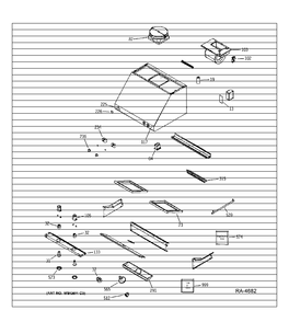RANGE HOOD Diagram and Parts List for ZV36SSF2SS  General Electric Range Hood
