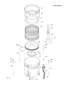 Part Location Diagram of WW03L00239 GE CHASIS BASE