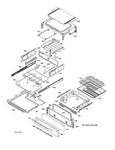 DRAWER PARTS Diagram and Parts List for PCGB930SET2SS  General Electric Range
