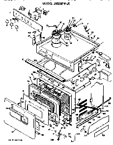 Replacement Parts Diagram and Parts List for JMS07J5  General Electric Range