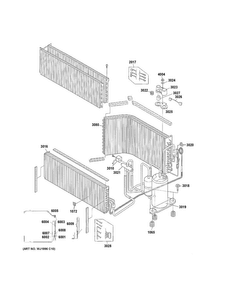 Sealed System Diagram and Parts List for AZ61H15EABM3  General Electric Air Conditioner