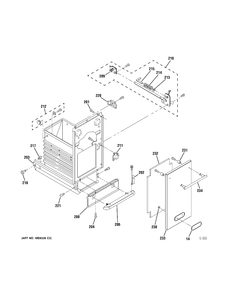 CONTAINER Diagram and Parts List for ZCGP150PSS-00  General Electric Trash Compactor