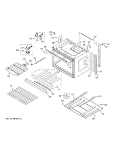 LOWER OVEN Diagram and Parts List for JT5500SF5SS  General Electric Wall Oven