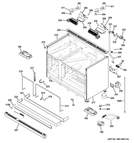 BODY PARTS Diagram and Parts List for ZDP486LDP7SS  General Electric Range