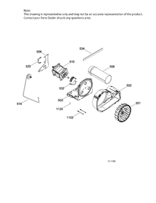BLOWER & DRIVE Diagram and Parts List for GCMX180ED5WW  General Electric Dryer