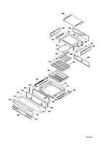 DRAWER Diagram and Parts List for PCB969DR2BB  General Electric Range