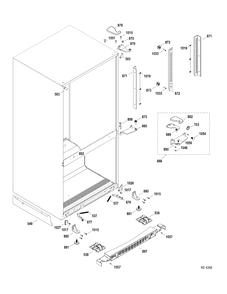 MISCELLANEOUS PARTS Diagram and Parts List for GDRC0HBYARWW  General Electric Refrigerator