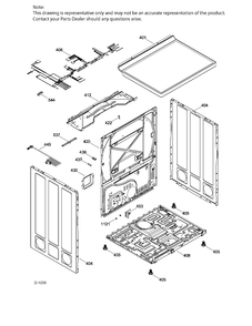 CABINET Diagram and Parts List for MTMX050EF3WW  General Electric Dryer