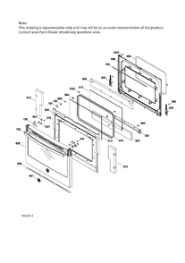 Part Location Diagram of WS01L09265 GE FRAME WELD Assembly