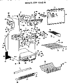 Cabinet Parts Diagram and Parts List for CTF17ACB  Hotpoint Refrigerator