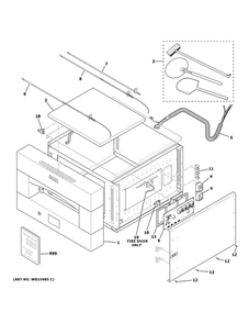 Part Location Diagram of WB27X45847 GE Cavity tco asm