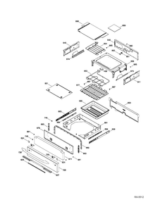 DRAWER Diagram and Parts List for PCS968SR3SS  General Electric Range