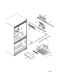 FZ BASKETS Diagram and Parts List for PDR20KSEALES  General Electric Refrigerator