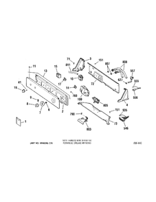 CONTROL GROUP Diagram and Parts List for 56251B0WW  General Electric Washer