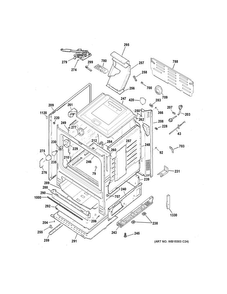 Body Parts Diagram and Parts List for JGB650SEF3SS  General Electric Range