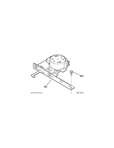 Door Lock Diagram and Parts List for MBC12GAZWW  General Electric Range