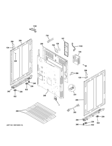 BODY PARTS Diagram and Parts List for CGS995SEL1SS  General Electric Range