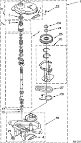 Part Location Diagram of WH5X251 GE RACK CONNECT